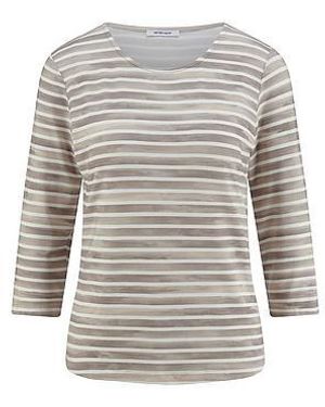 Peter Hahn Shirt Ronde Hals Van - Grijs