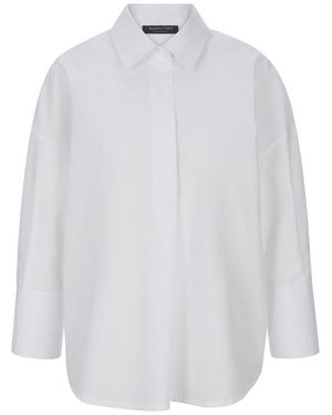 Margittes Long-Bluse - Weiß