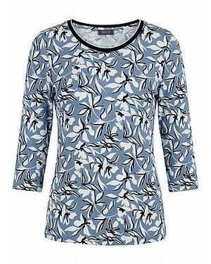 Basler Shirt Ronde Hals Van - Blauw