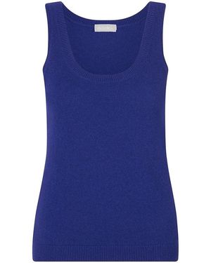 include Stricktop Aus 100% Kaschmir - Blau