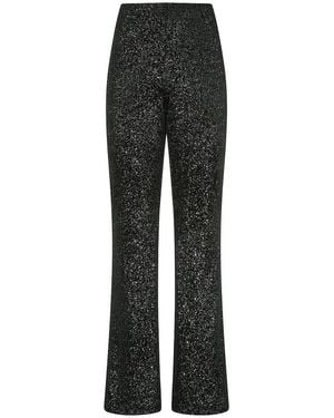 Riani Flared-Samt-Hose - Schwarz