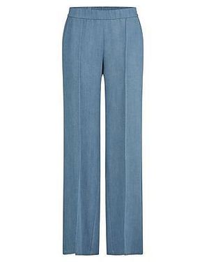 Peter Hahn Wide Fit-Broek Van - Blauw
