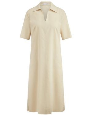 Peter Hahn Kleid hemdkragen - Natur