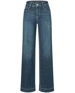 M·a·c Wide Fit-Jeans Im 5-Pocket-Schnitt - Blau