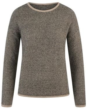Fadenmeister Berlin Rundhals-Pullover - Grau