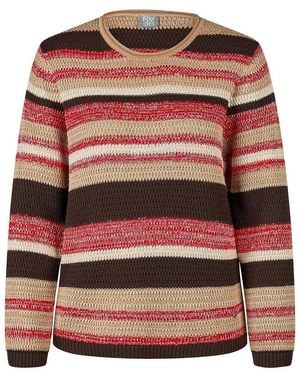 Rabe Rundhals-Pullover - Mehrfarbig