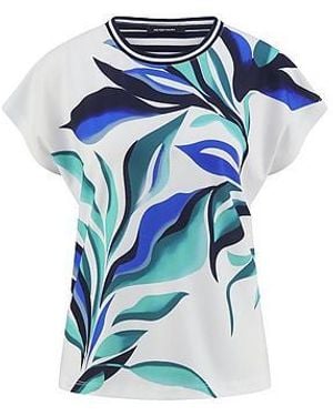 Peter Hahn Shirt Ronde Hals Van - Blauw