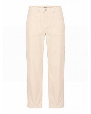 Peter Hahn Enkellange Cord Broek Van - Naturel