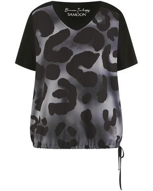 Samoon Blusen-Shirt - Schwarz