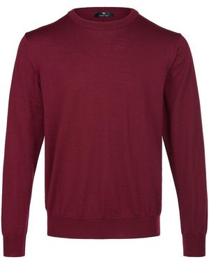 Peter Hahn Rundhals-Pullover - Rot