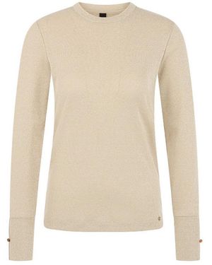 Marc Cain Rundhals-Shirt - Natur