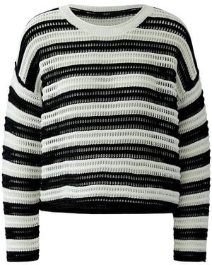 Ouí Rundhals-Pullover - Schwarz