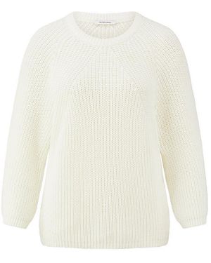 Peter Hahn Rundhals-Pullover - Weiß