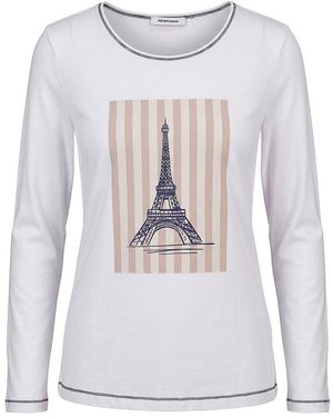 Peter Hahn Rundhals-Shirt - Weiß