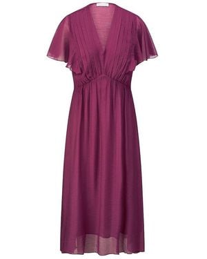 St. Emile Kleid V-Ausschnitt - Lila