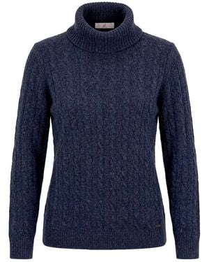 Emilia Lay Rollkragen-Pullover - Blau