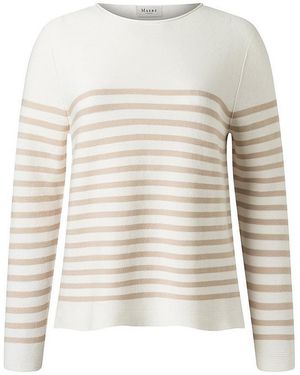 Maerz Rundhals-Pullover - Weiß