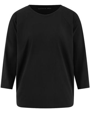 RAFFAELLO ROSSI Rundhals-shirt 3/4-arm - Schwarz