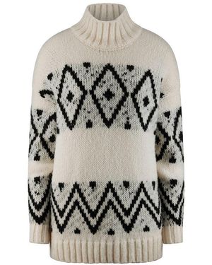 include Pullover Stehkragen Aus Schurwolle Und Kaschmi - Grau