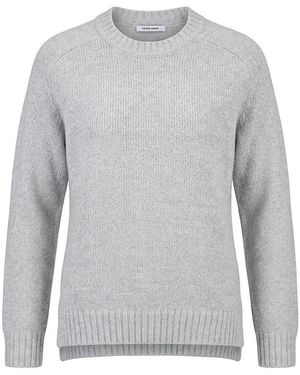 Peter Hahn Rundhals-Pullover - Grau