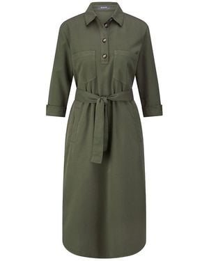 Basler Kleid Mit 3/4-Arm, Gr. S - Grün