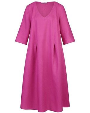 Emilia Lay Kleid v-ausschnitt - Pink