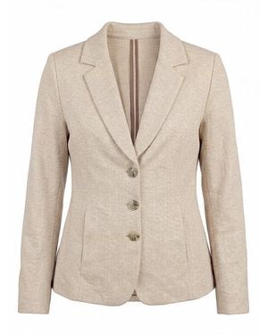 Peter Hahn Jersey-blazer - Natur