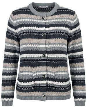 Peter Hahn Strickjacke 3/4-Arm - Grau