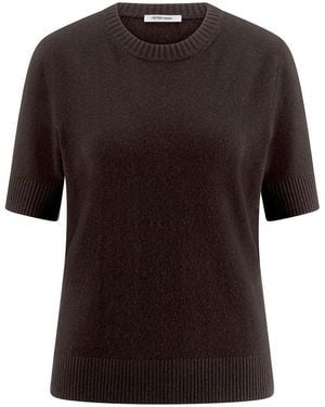 Peter Hahn Rundhals-Pullover Kaschmir - Schwarz