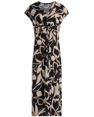 Betty Barclay Jersey-Kleid V-Ausschnitt - Schwarz