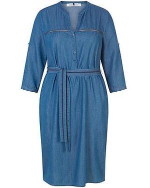 Anna Aura Jurk V-Hals Van - Blauw