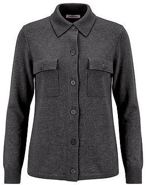 Peter Hahn Tricot-Overhemd Van - Zwart