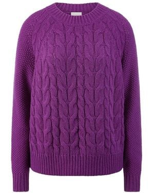 include Rundhals-Pullover - Lila
