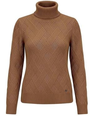 Fadenmeister Berlin Rollkragen-Pullover - Braun