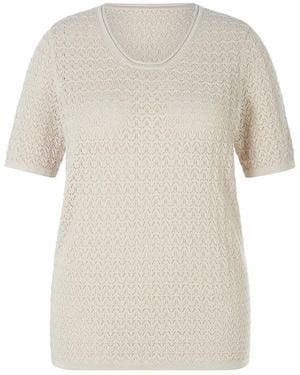 Anna Aura Rundhals-Pullover - Natur