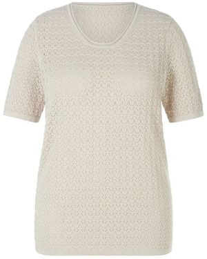 Anna Aura Rundhals-Pullover - Natur