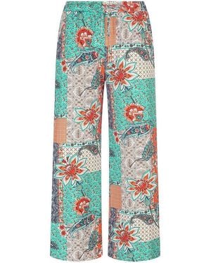 Green Cotton Hose Sanne - Blau