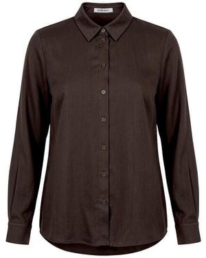 Peter Hahn Long-Bluse - Braun