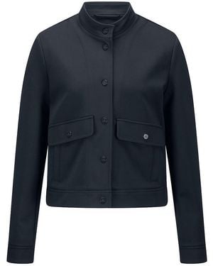 Basler Jersey-Jacke Stehkragen - Blau