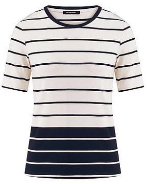 Peter Hahn Shirt Ronde Hals Van - Blauw