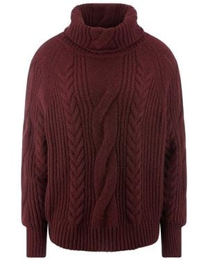 include Rollkragen-Pullover - Rot