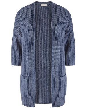 include Strickjacke Mit 3/4-Arm, Gr. S - Blau