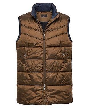 Emilia Lay Lange Bodywarmer Van - Bruin