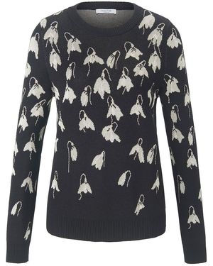 mayfair by Peter Hahn Rundhals-pullover, , gr. 36, baumwolle - Schwarz