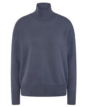 include Trui Een Opstaande Kraag Van - Blauw