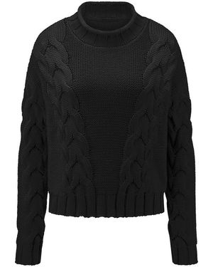 Peter Hahn Pullover Stehkragen - Schwarz