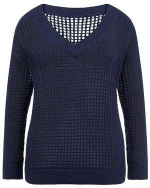 Emilia Lay Trui Een V-Hals Van - Blauw