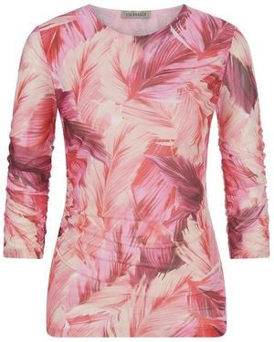 Uta Raasch Mesh-Shirt Rundhals-Ausschnitt - Pink