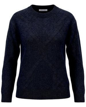 Peter Hahn Rundhals-Pullover - Blau