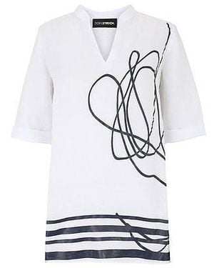 Doris Streich Lange Blouse Van - Wit